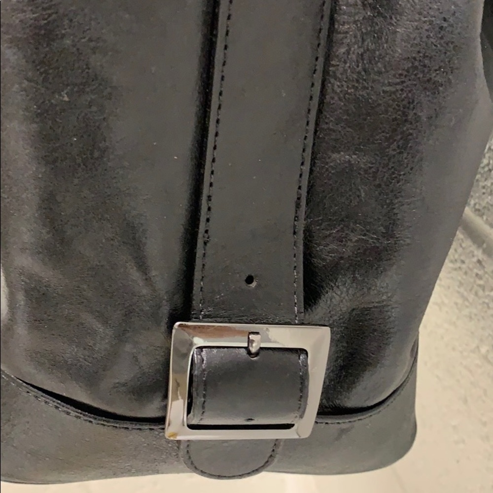 BLack DRawstring Bag . - Picture 3 of 8